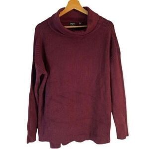 Devotion By Cyrus Nordstrom Cowl Neck Tunic Sweater Ruby Port Small